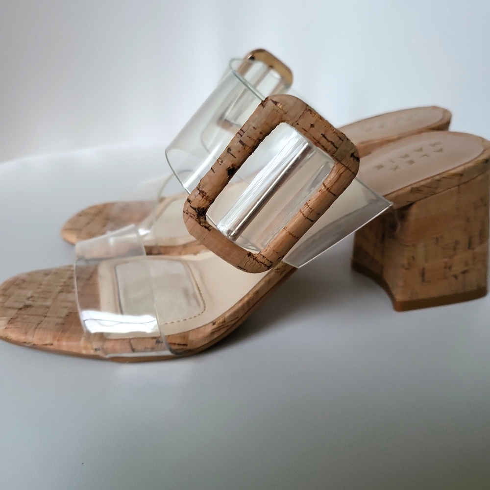 Alex Marie Two Buckle Block Heel Sandals in good condition.